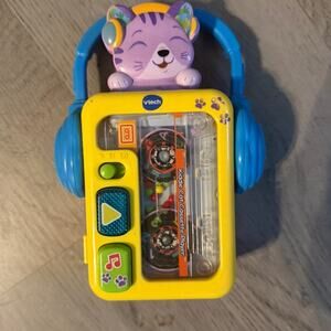 Vtech Kiddie Cat Casette Player Toy Infant Toddler Music